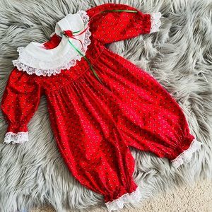 Vintage baby girl lace one piece